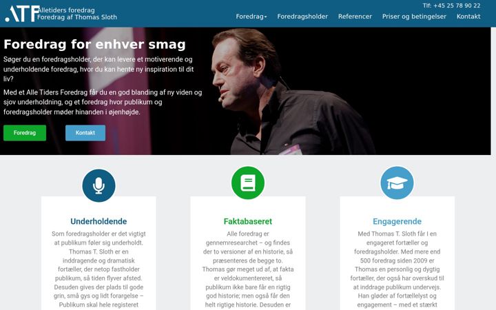 Screenshot of alletiders-foredrag.dk
