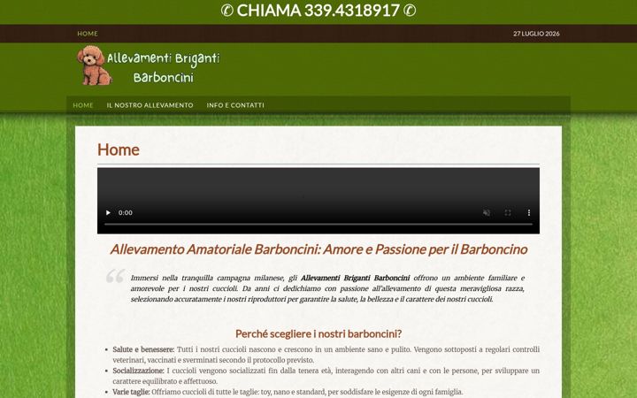 Screenshot of allevamentibriganti.it