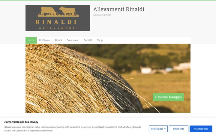 Ekraanipilt saidist allevamentirinaldi.it