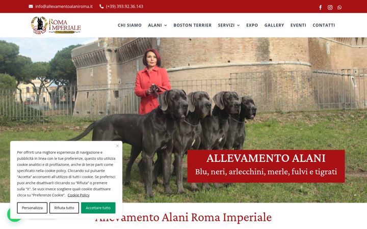 Екранна снимка на allevamentoalaniroma.it
