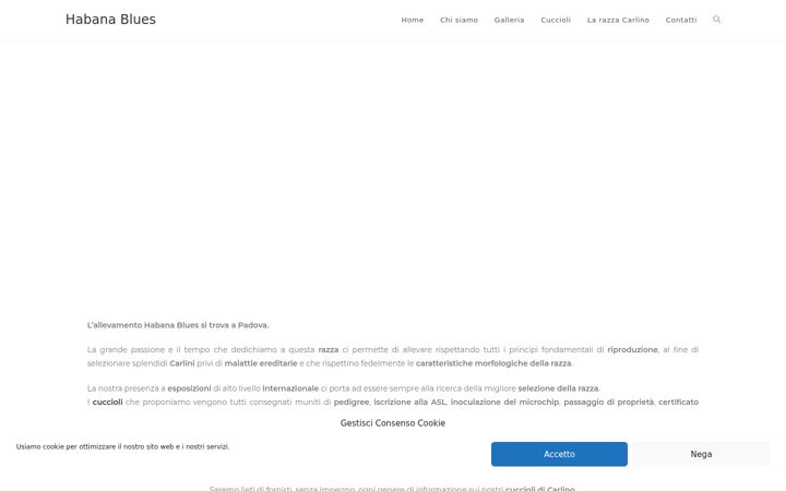 Screenshot of allevamentocarlino.it