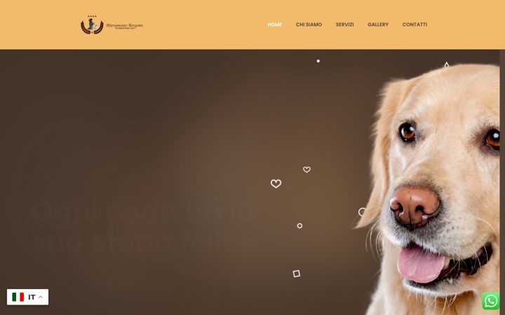 Screenshot of allevamentocinofilobergomi.com