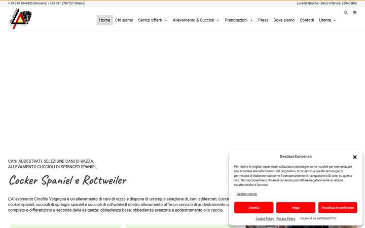 Skærmbillede af allevamentocinofilovalgrigna.it
