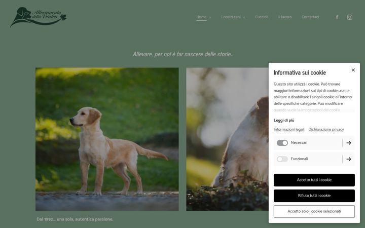 Screenshot of allevamentodellaverdea.it