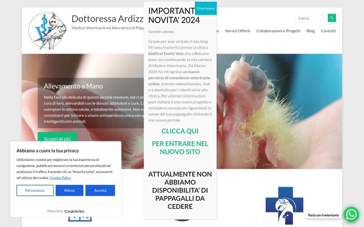 Skærmbillede af allevamentodottssaardizzone.com