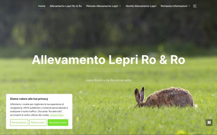 Screenshot of allevamentolepri.com