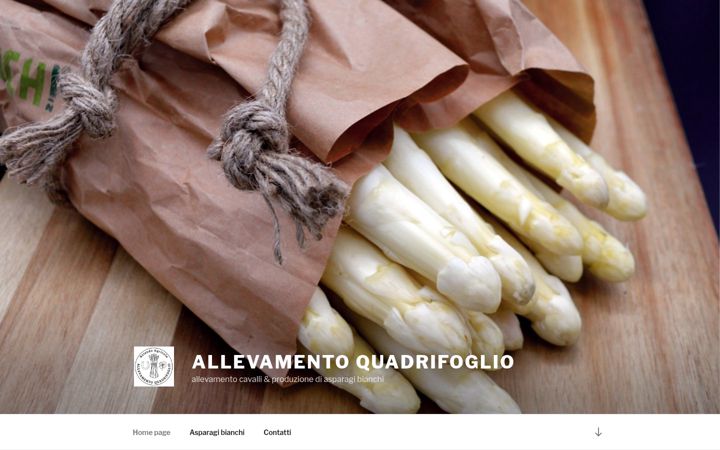 Screenshot of allevamentoquadrifoglio.it