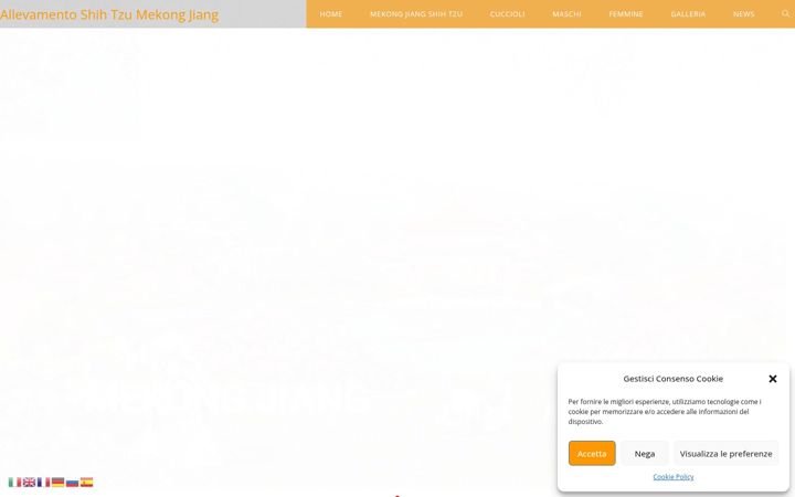 Screenshot of allevamentoshihtzu.it