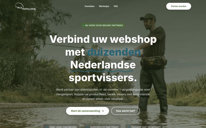 Screenshot of allevisspullen.nl