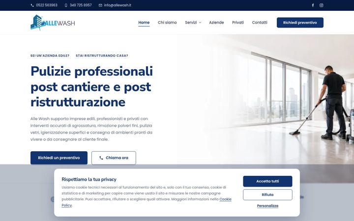 Screenshot of allewash.it