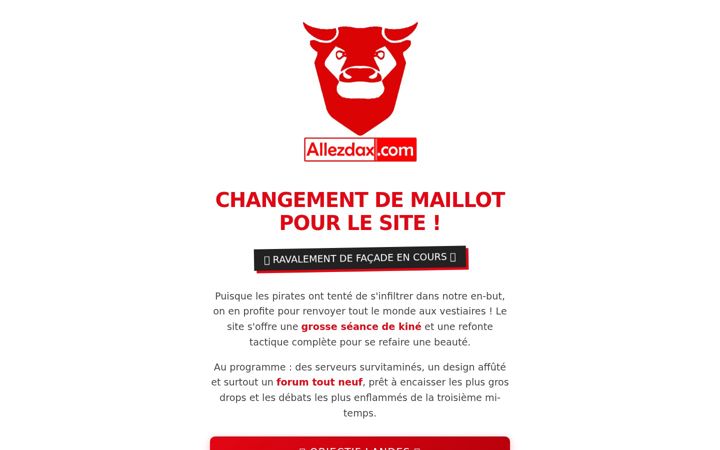 Screenshot of allezdax.com