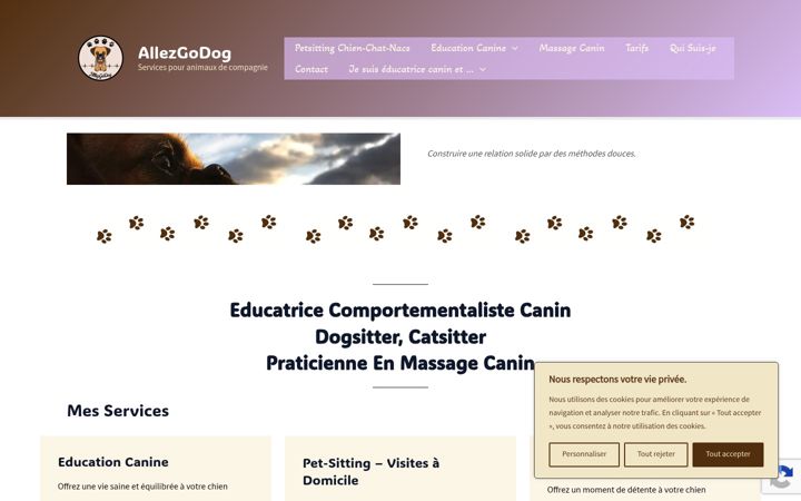 Screenshot of allezgodog.fr