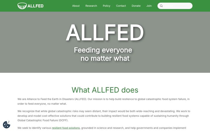 Screenshot of allfed.info