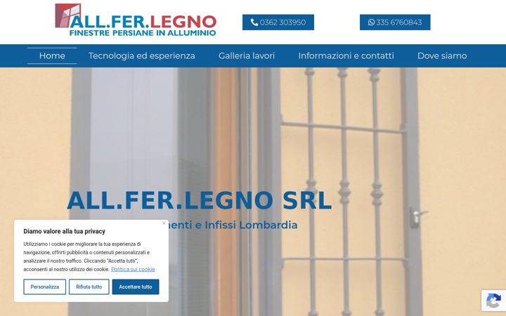 Screenshot of allferlegno.com
