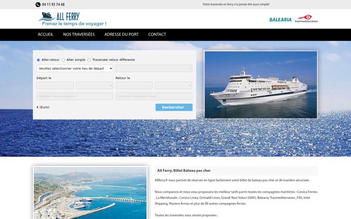 Screenshot of allferry.fr