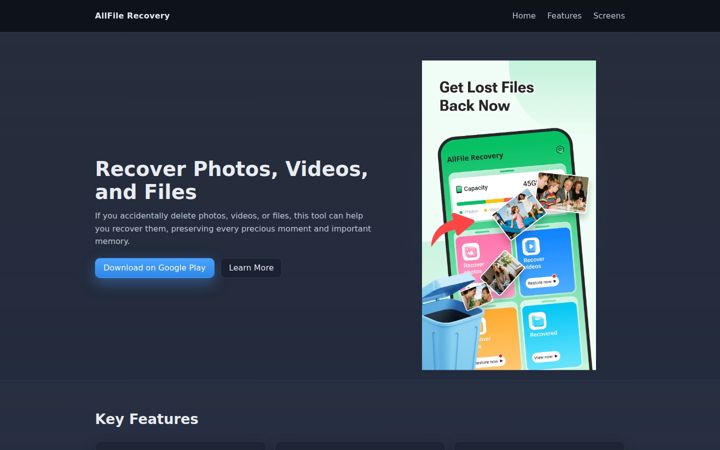 Screenshot of allfilerecoverya.com