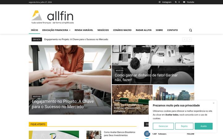 Zrzut ekranu allfin.com.br