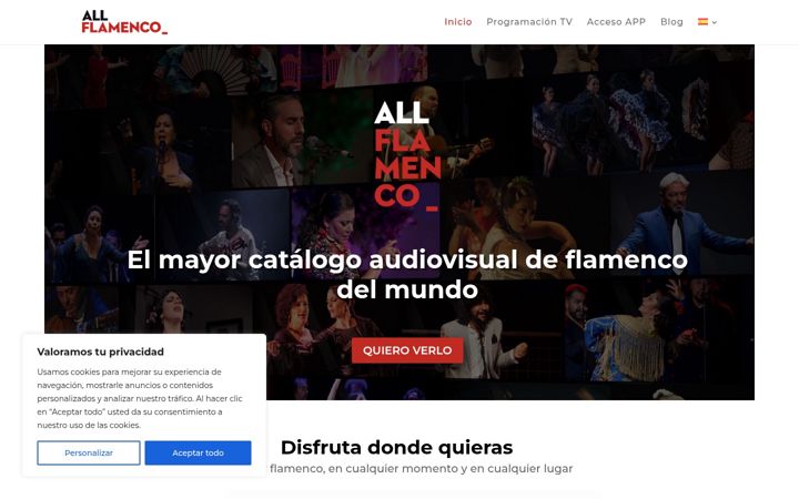 Screenshot di allflamenco.net