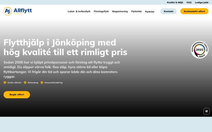 Screenshot of allflytt-jonkoping.se