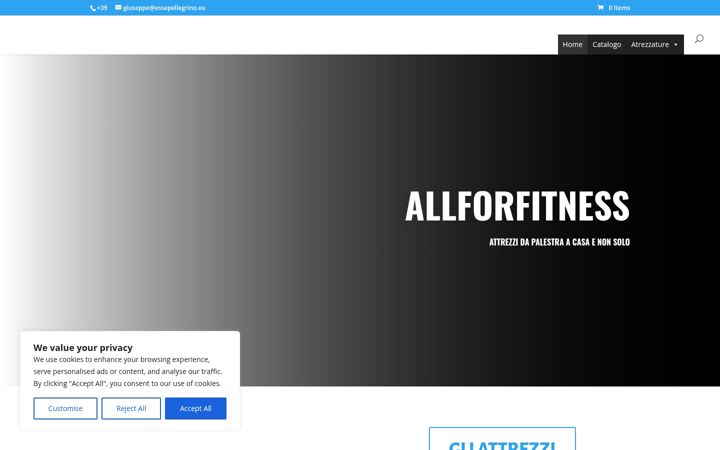 Екранна снимка на allforfit.eu