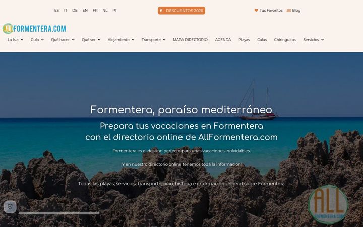 Screenshot of allformentera.com