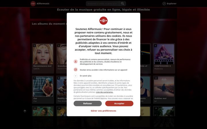 Screenshot of allformusic.fr