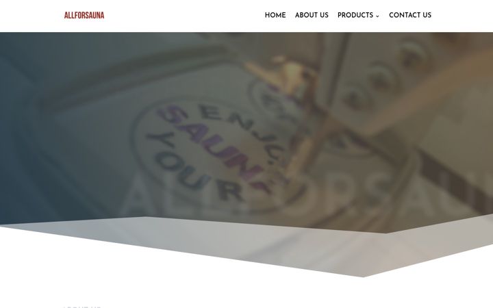 Screenshot von allforsauna.com