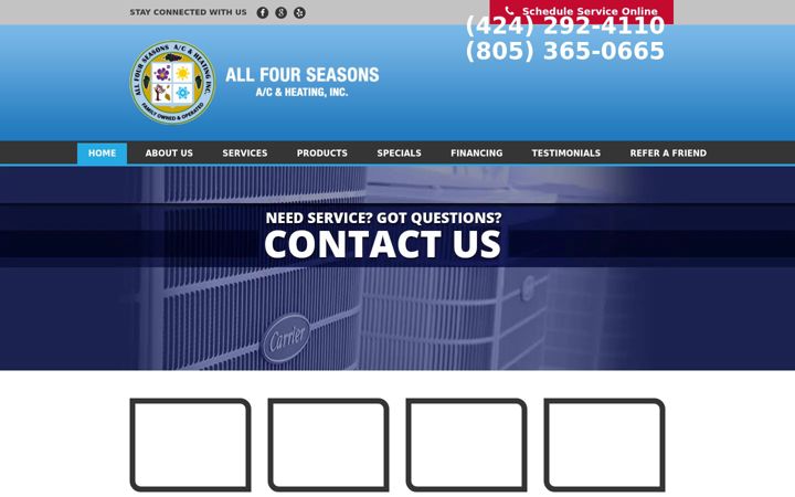 Screenshot von allfourseasons.com