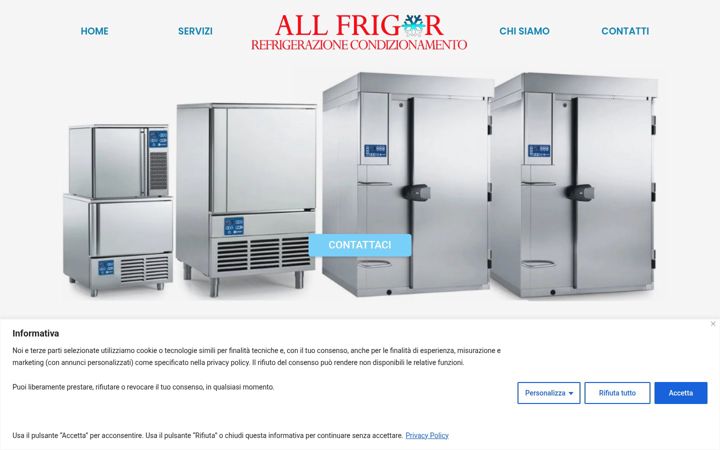Screenshot of allfrigor.com