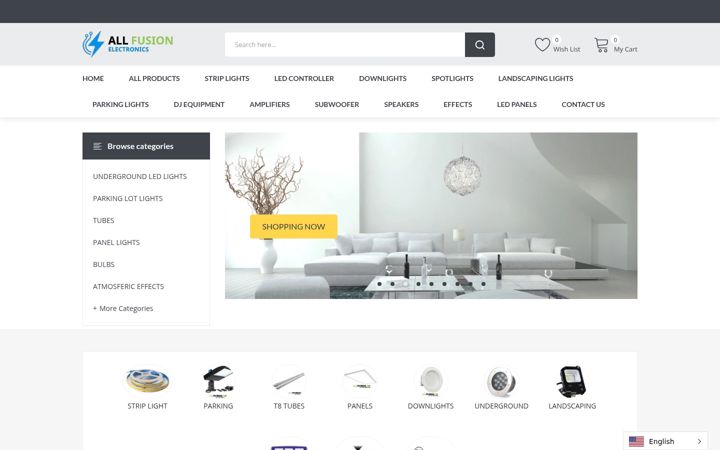 Screenshot of allfusionelectronics.com
