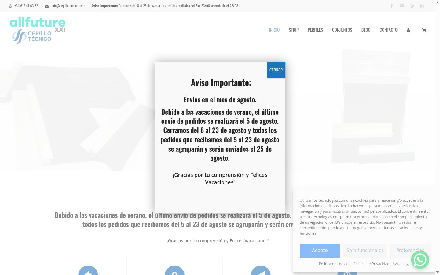 Screenshot tal-banner tal-kunsens muri qabel kwalunkwe interazzjoni