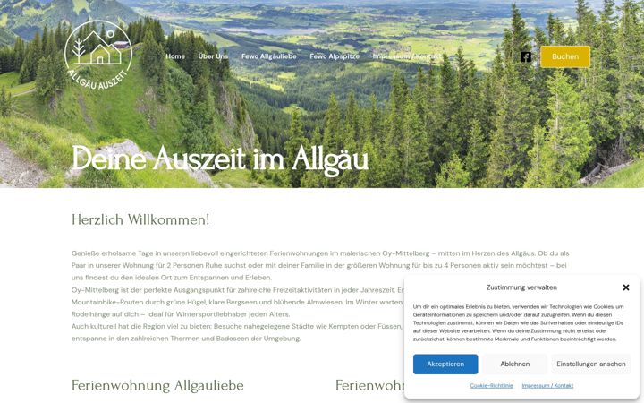 Screenshot of allgaeu-auszeit.jetzt