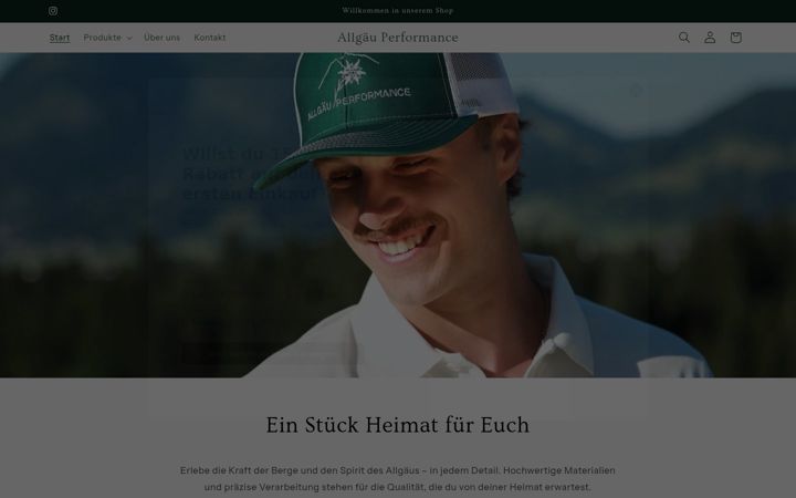 Zrzut ekranu allgaeu-performance.de