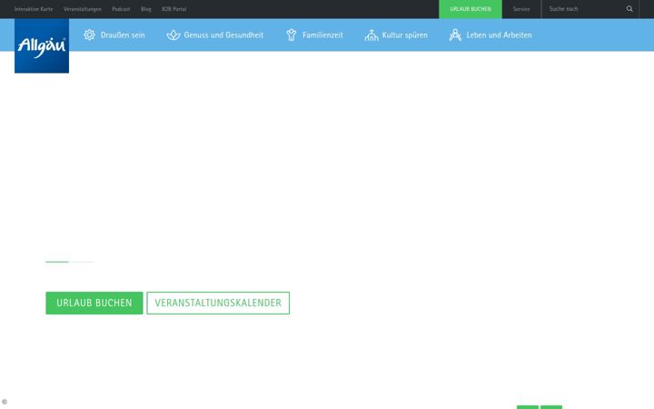 Screenshot of allgaeu.de