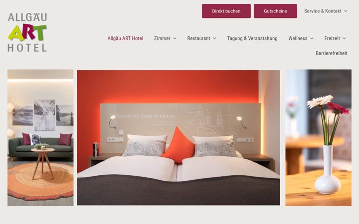 Screenshot of allgaeuarthotel.de
