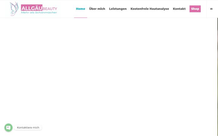 Zrzut ekranu allgaeubeauty.de