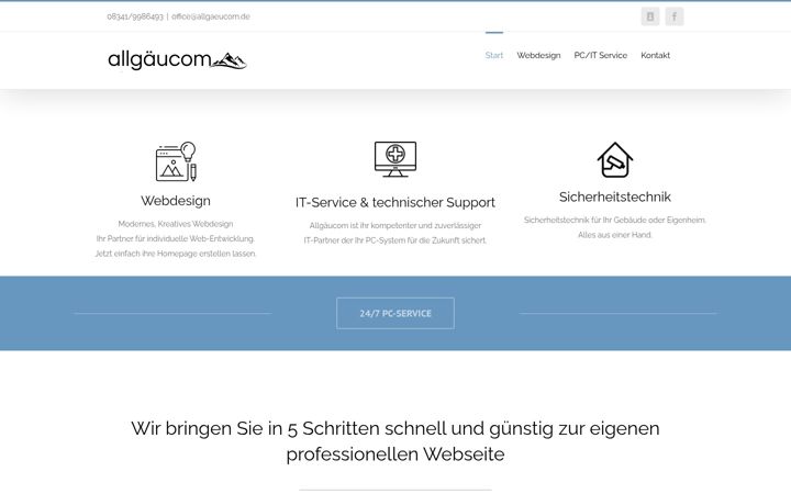 Screenshot of allgaeucom.de