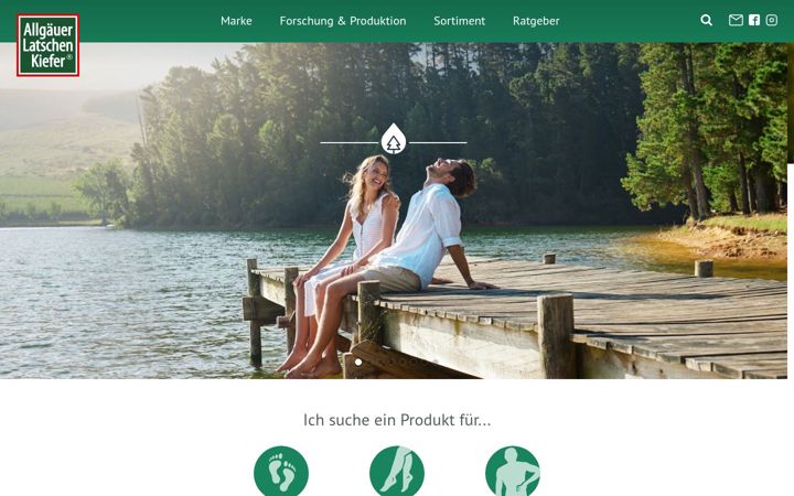 Screenshot of allgaeuer-latschenkiefer.de
