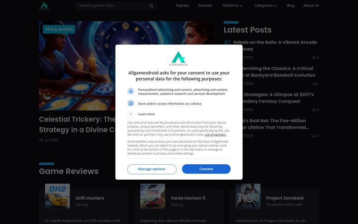 Screenshot of allgamesdroid.com