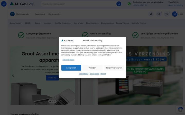 Screenshot of allgastro.be