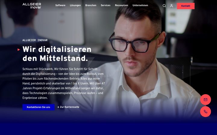 Screenshot of allgeier-inovar.de