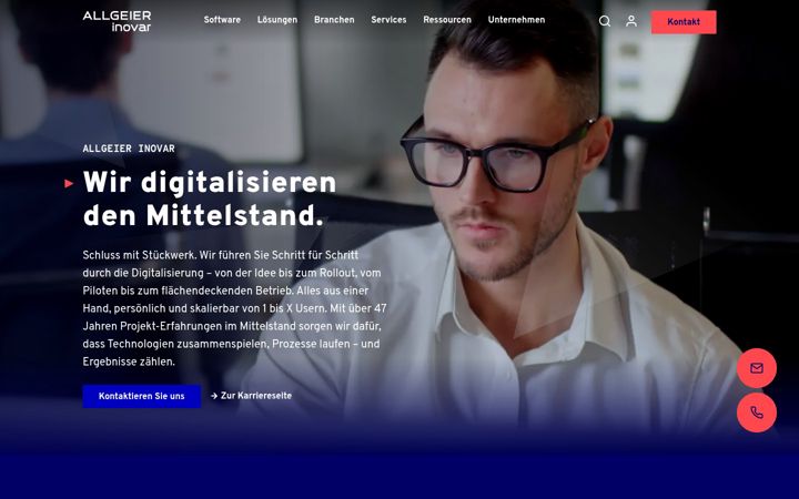 Screenshot of allgeier-it.de