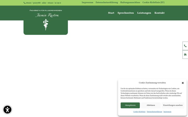 Screenshot of allgemeinmedizin-heidelberg.com