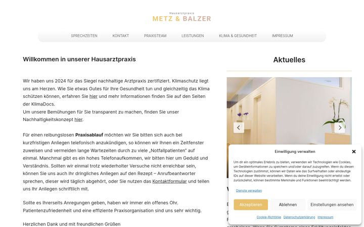Screenshot of allgemeinmedizin-lindenthal.de