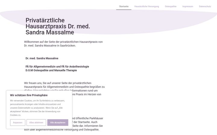 Screenshot of allgemeinmedizin-massalme.de