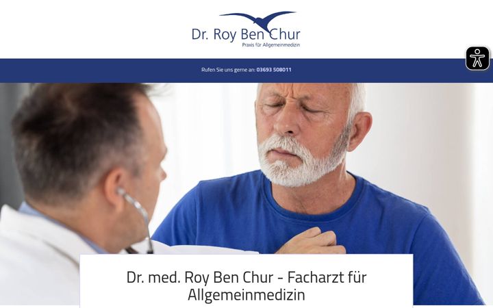 Screenshot of allgemeinmedizin-meiningen.de