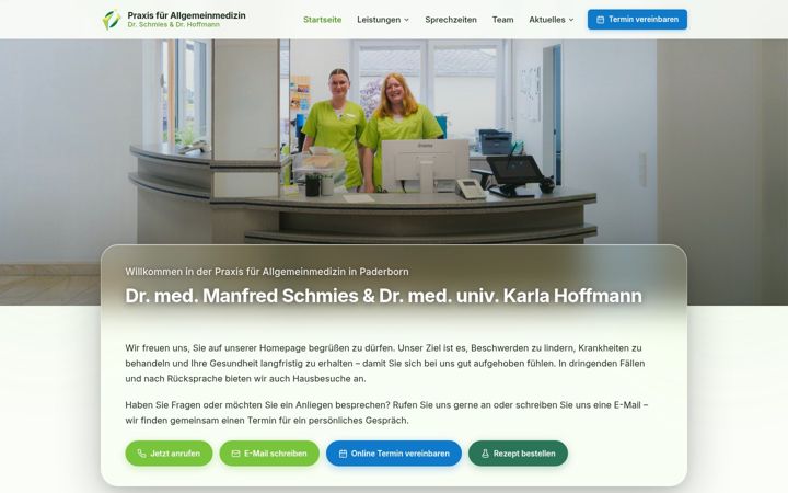 Skjámynd af allgemeinmedizin-paderborn.de