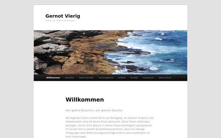 Screenshot of allgemeinmedizin-vierig.de