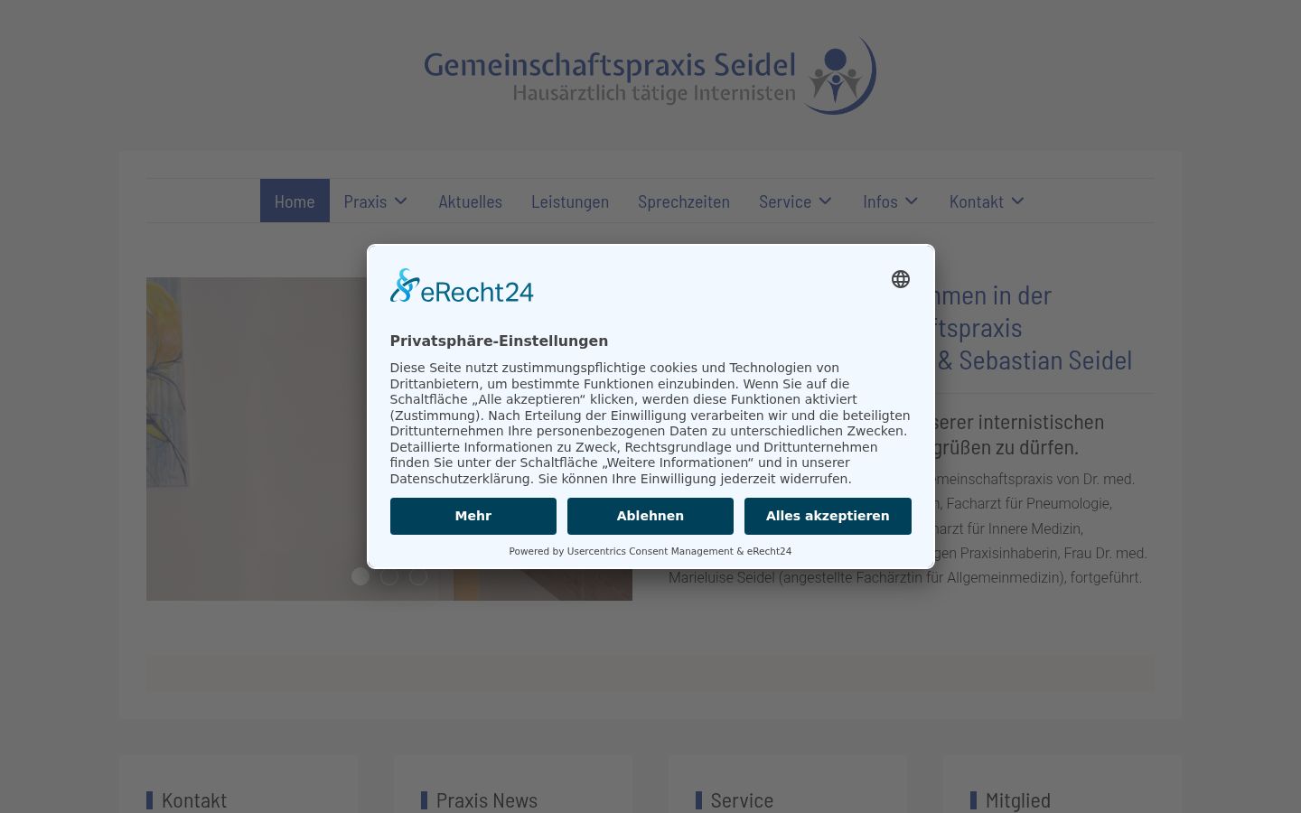 Captură de ecran a bannerului de consimțământ afișat înainte de orice interacțiune