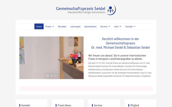 Screenshot of allgemeinpraxis-seidel.de